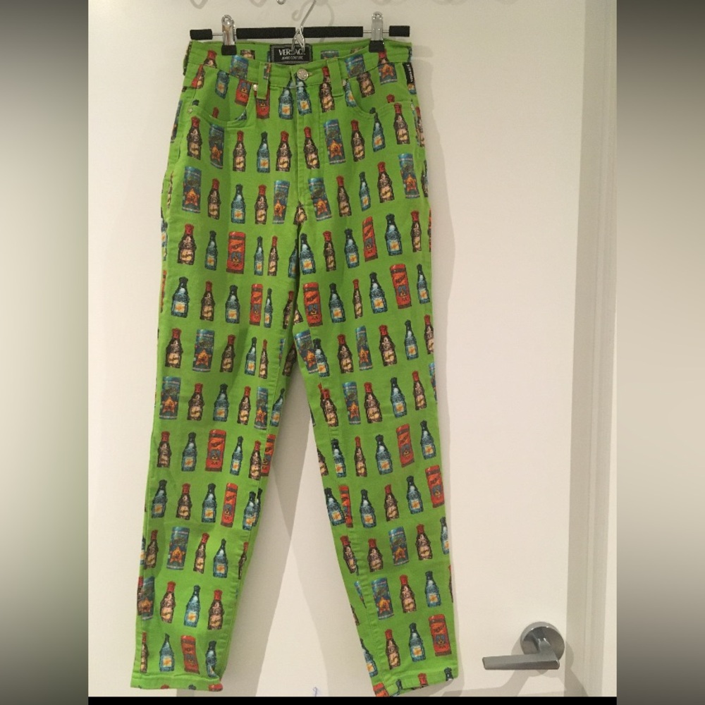 Vintage Versace perfume bottle pants